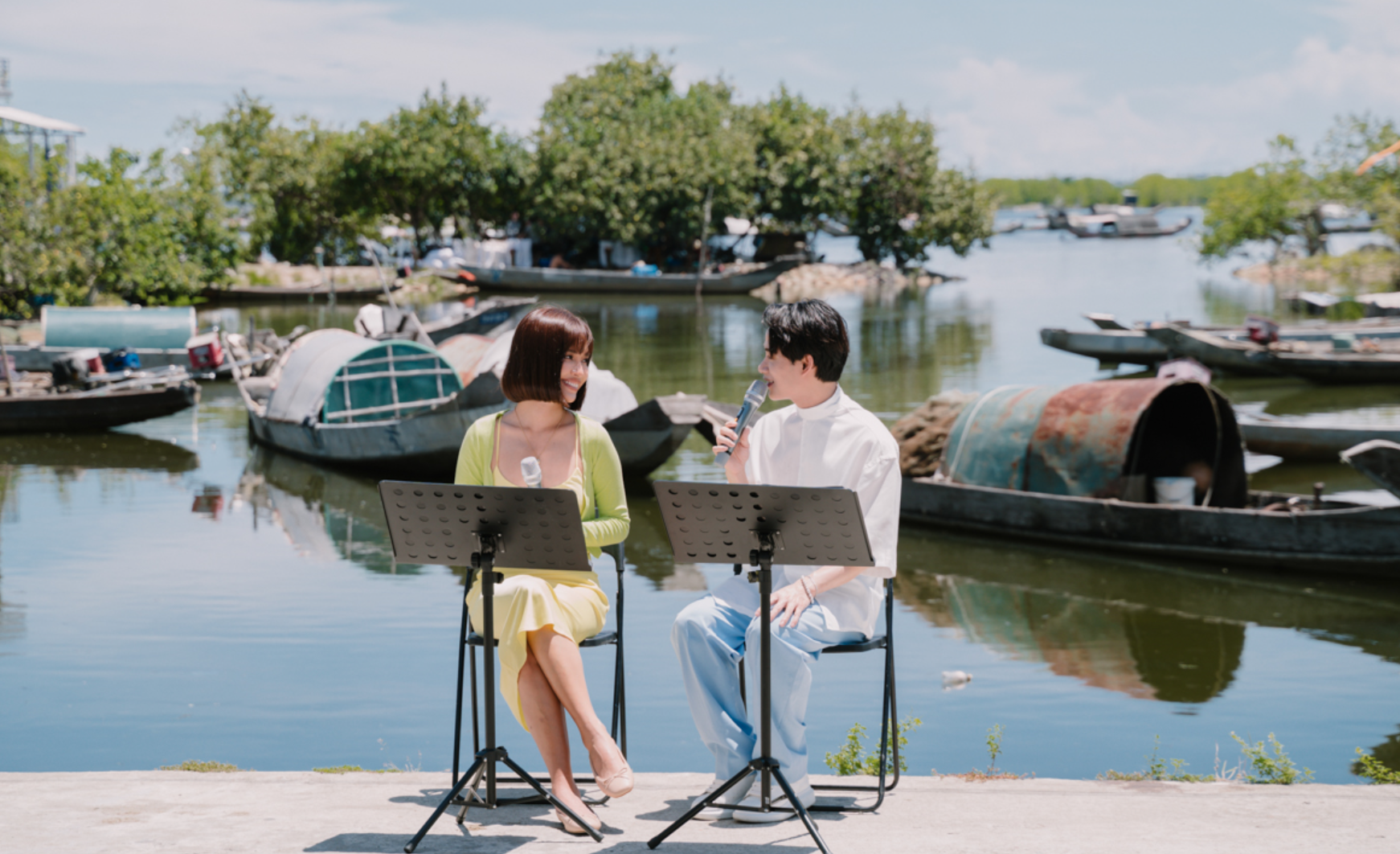 L&agrave;ng ch&agrave;i Mỹ Thạnh (xứ Huế) đẹp b&igrave;nh dị trong chương tr&igrave;nh Xu&acirc;n hạ thu đ&ocirc;ng rồi lại xu&acirc;n