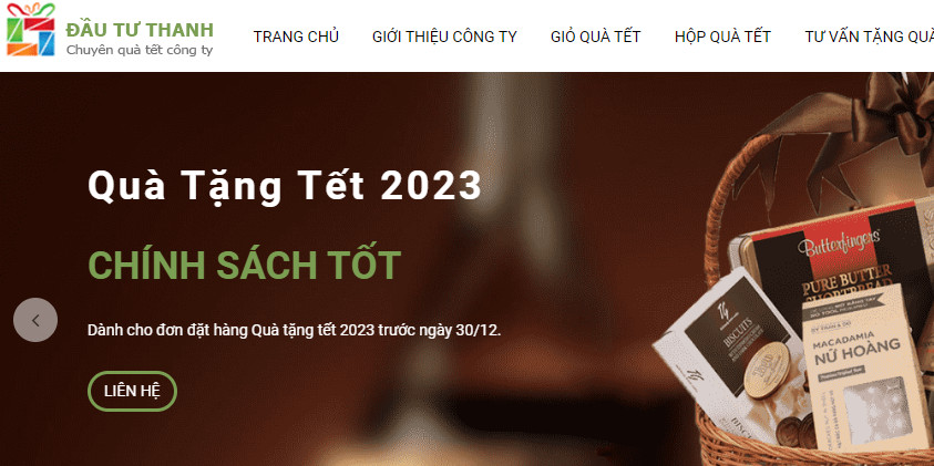 Đặt h&agrave;ng qu&agrave; tết doanh nghiệp online tại congtyquatet.com