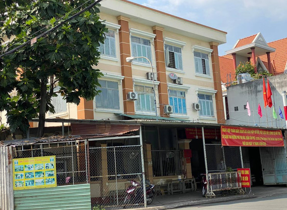 Trụ sở C&ocirc;ng an phường Ph&uacute; Thọ H&ograve;a, quận T&acirc;n Ph&uacute;. Ảnh: Phước An.