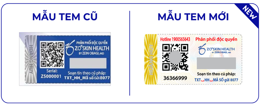 Tem chống h&agrave;ng giả mới của ZO&reg; Skin Health