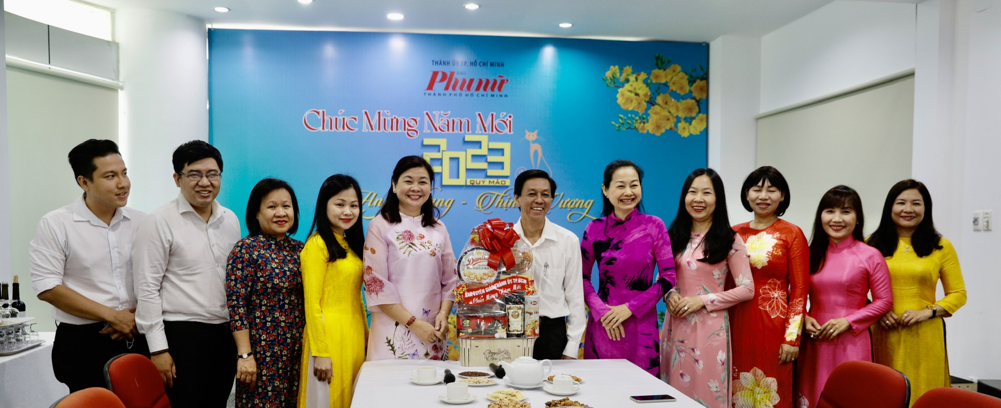 L&atilde;nh đạo Ban Tuy&ecirc;n gi&aacute;o Th&agrave;nh ủy TPHCM, Hội Li&ecirc;n hiệp Phụ Nữ TPHCM thăm, ch&uacute;c mừng B&aacute;o Phụ Nữ TPHCM