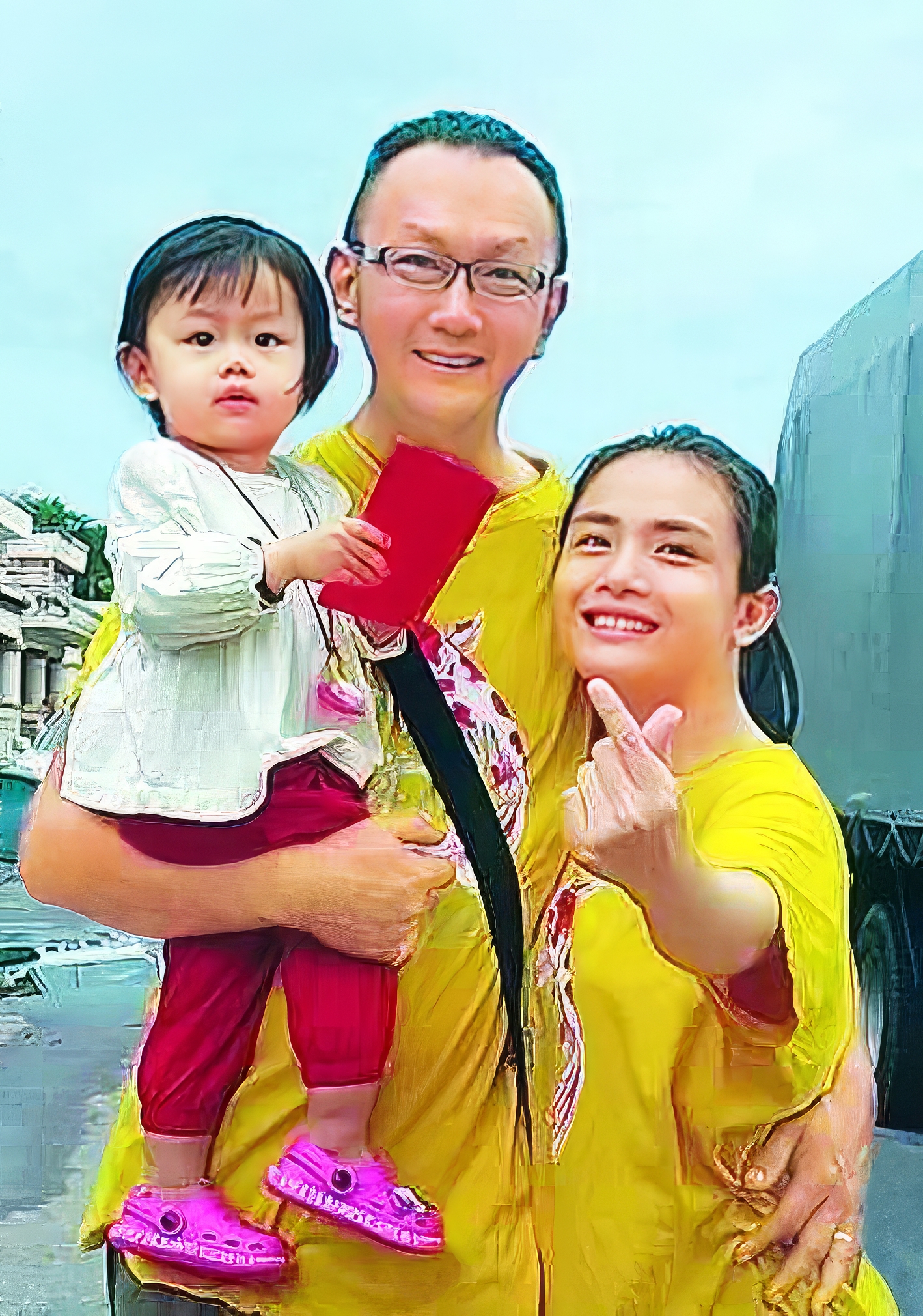 Gia đ&igrave;nh nhỏ của Cẩm Ti&ecirc;n