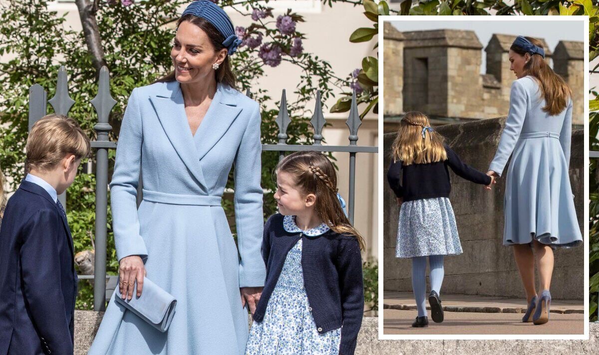 C&ocirc;ng ch&uacute;a nhỏ diện v&aacute;y hoa m&agrave;u xanh baby blue đồng điệu với mẹ