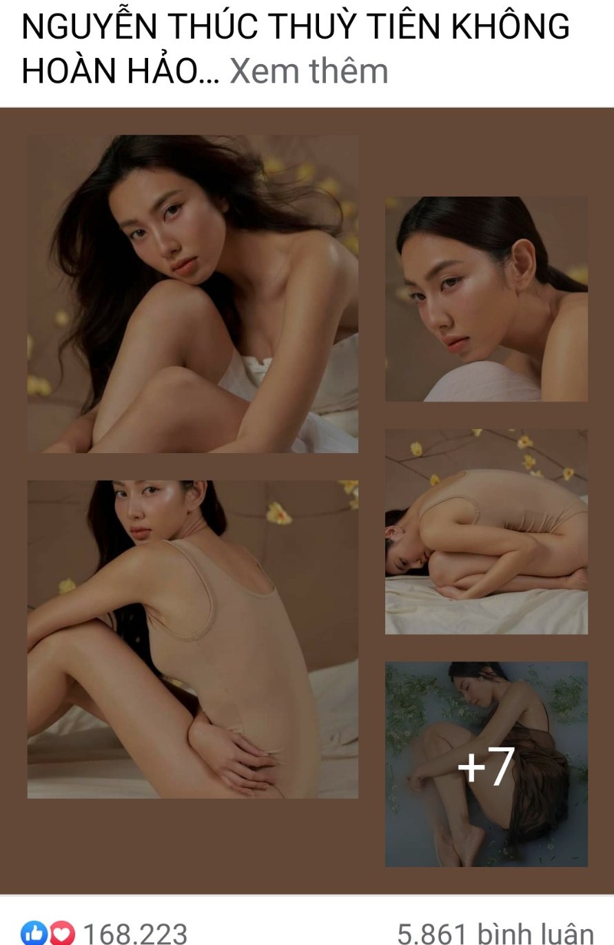 Bộ ảnh khoe vết rạn v&agrave; b&agrave;i đăng của Hoa hậu Th&ugrave;y Ti&ecirc;n g&acirc;y sốt, nhận được nhiều b&igrave;nh luận t&iacute;ch cực (ảnh fanpage nh&acirc;n vật)