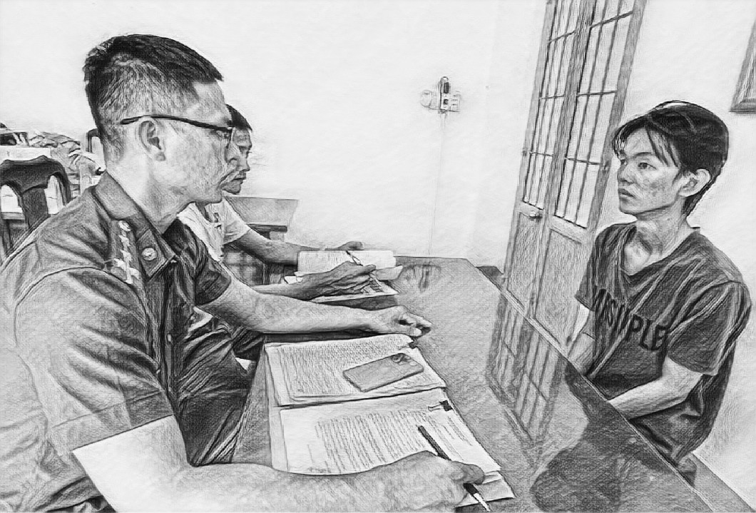 Đối tượng H&agrave; Nguyễn Ngọc Dương l&agrave;m việc tại cơ quan c&ocirc;ng an