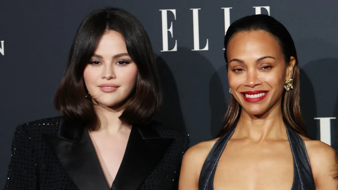 Selena Gomez v&agrave; Zoe Salda&ntilde;a c&ugrave;ng b&agrave;y tỏ niềm vui tr&ecirc;n mạng x&atilde; hội khi được đề cử tại Quả cầu v&agrave;ng 2025