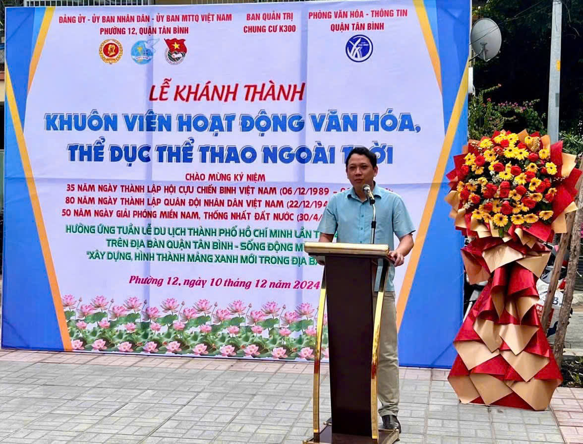 &Ocirc;ng Đ&agrave;o Xu&acirc;n Kh&aacute;nh -  Ph&oacute; b&iacute; thư Thường trực Đảng ủy phường 12, quận T&acirc;n B&igrave;nh