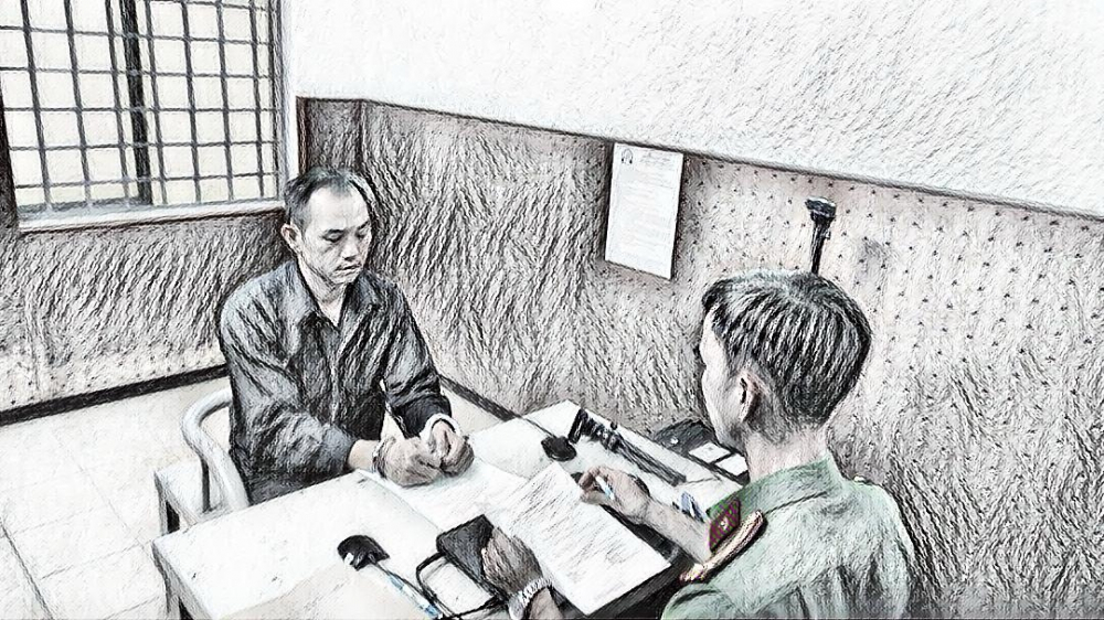C&ocirc;ng an lấy lời khai Khoa