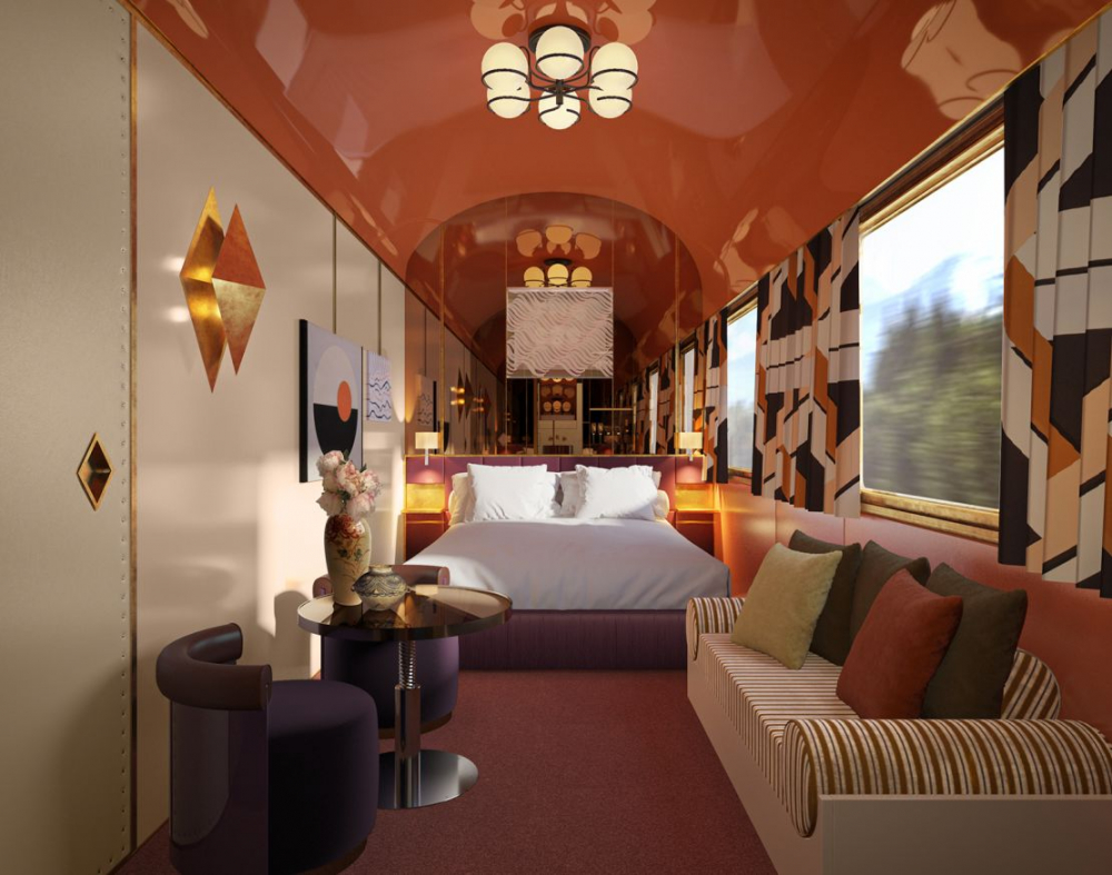  La Dolce Vita Orient Express, chuyến t&agrave;u huyền thoại đi qua 14 v&ugrave;ng của Italy, mang đến 18 ph&ograve;ng suite sang trọng, được thiết kế tinh tế với sofa, ghế b&agrave;nh, giường cỡ lớn v&agrave; ph&ograve;ng tắm ri&ecirc;ng biệt. Du kh&aacute;ch tr&ecirc;n t&agrave;u sẽ được trải nghiệm ẩm thực cao cấp, với c&aacute;c m&oacute;n ăn được chuẩn bị dưới sự chỉ đạo của đầu bếp 3 sao Michelin Heinz Beck, mang đến những hương vị tuyệt hảo.  Gi&aacute; ph&ograve;ng bắt đầu từ 14.000 USD mỗi đ&ecirc;m, t&ugrave;y theo loại suite.