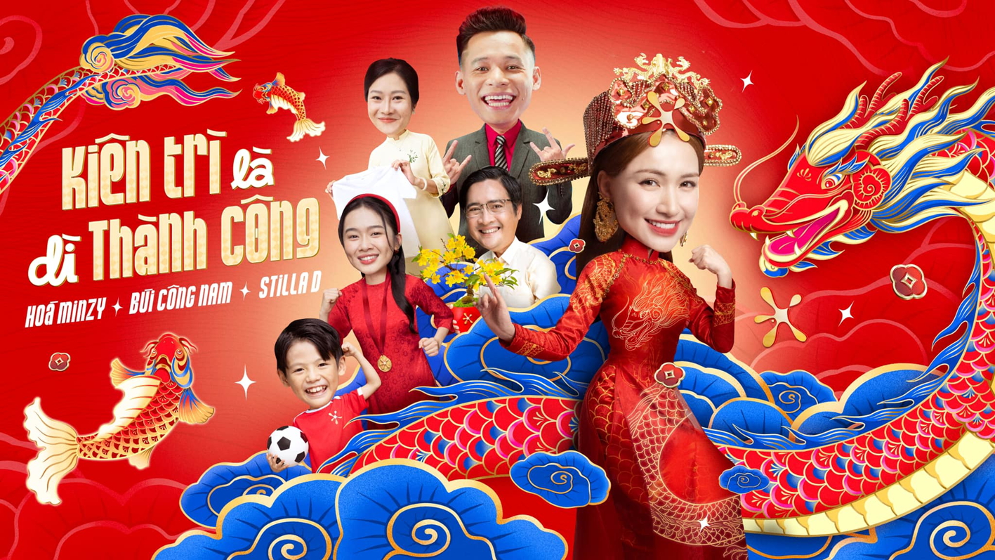 Ca sĩ H&ograve;a Minzy kết hợp B&ugrave;i C&ocirc;ng Nam, StillaD trong Ki&ecirc;n tr&igrave; l&agrave; d&igrave; th&agrave;nh c&ocirc;ng - Ảnh do nghệ sĩ cung cấp