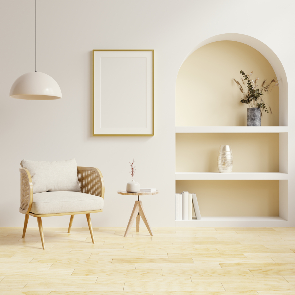Đồ nội thất s&aacute;ng m&agrave;u sẽ gi&uacute;p căn ph&ograve;ng tr&ocirc;ng s&aacute;ng sủa hơn - Ảnh: Freepik