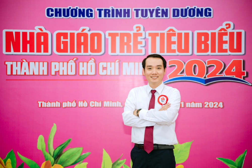 Thầy Nguyễn Tuấn Anh l&agrave; Nh&agrave; gi&aacute;o trẻ ti&ecirc;u biểu của TPHCM năm 2024 - Ảnh do nh&acirc;n vật cung cấp