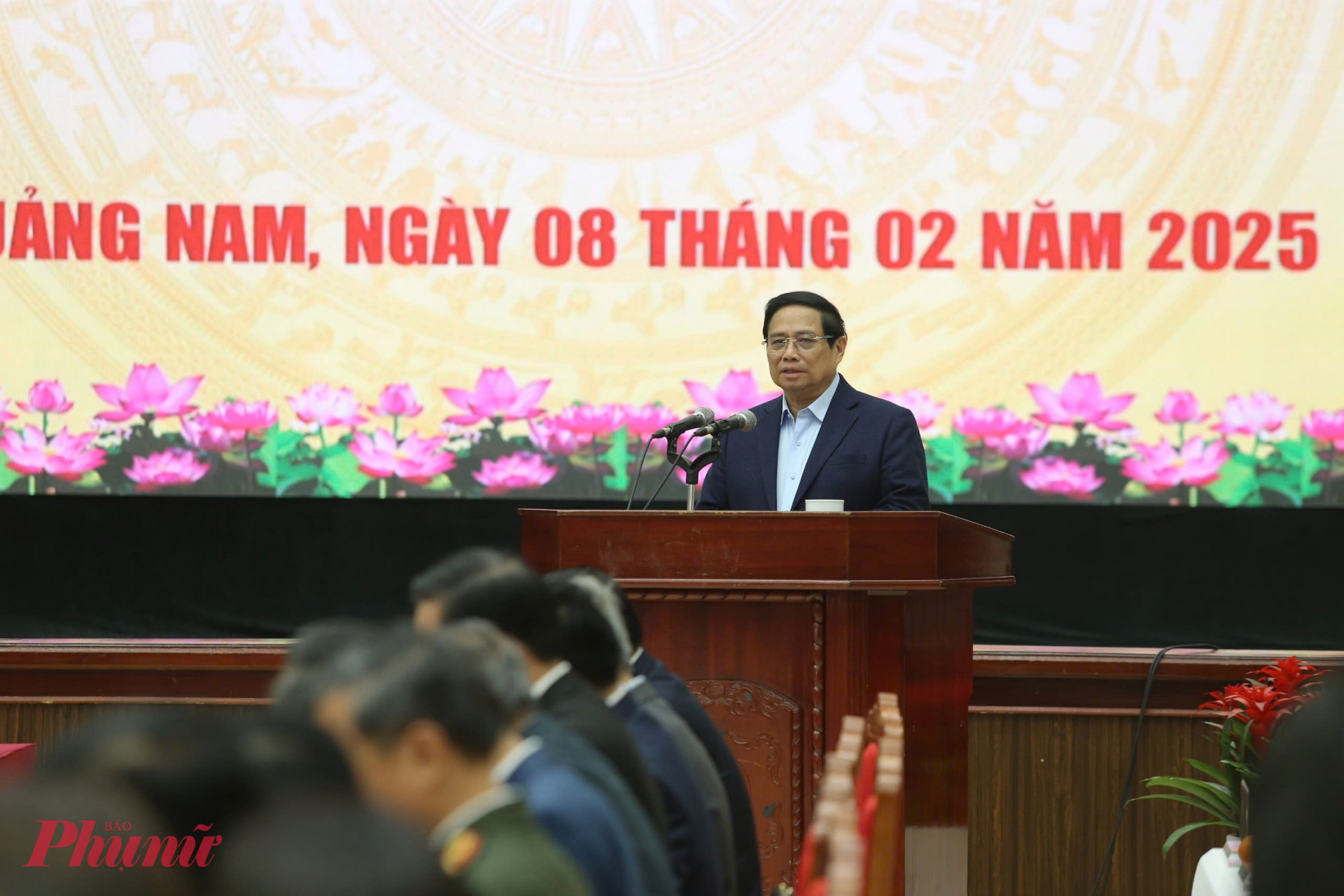 Thủ tướng ph&aacute;t biểu tại buổi l&agrave;m việc với UBND tỉnh Quảng Nam