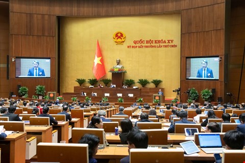 Kỳ họp bất thường lần thứ 9 khai mạc s&aacute;ng 12/2 - ảnh: Media Quốc hội