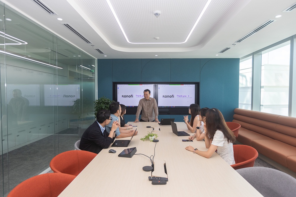 Khu ph&ograve;ng họp của Sanofi - Ảnh: Tr&acirc;m An