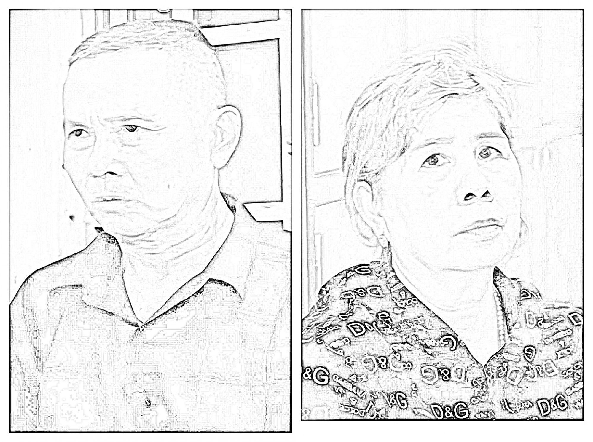 Nguyễn Văn Huyền v&agrave; Trương Thị Diệu tại cơ quan c&ocirc;ng an - Ảnh CACC