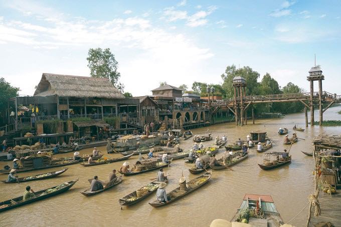 1 phần bối cảnh phim đất rừng phương nam được giữ lại l&agrave;m du lịch