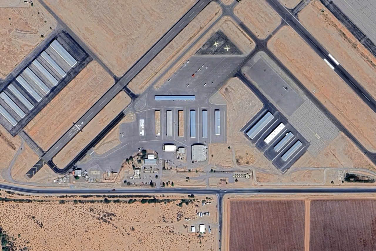 S&acirc;n bay Marana, ở bang Arizona - Ảnh: Google map