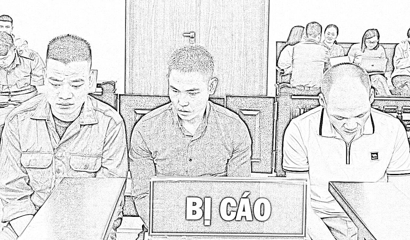 C&aacute;c bị c&aacute;o tại t&ograve;a. Ảnh: C.M