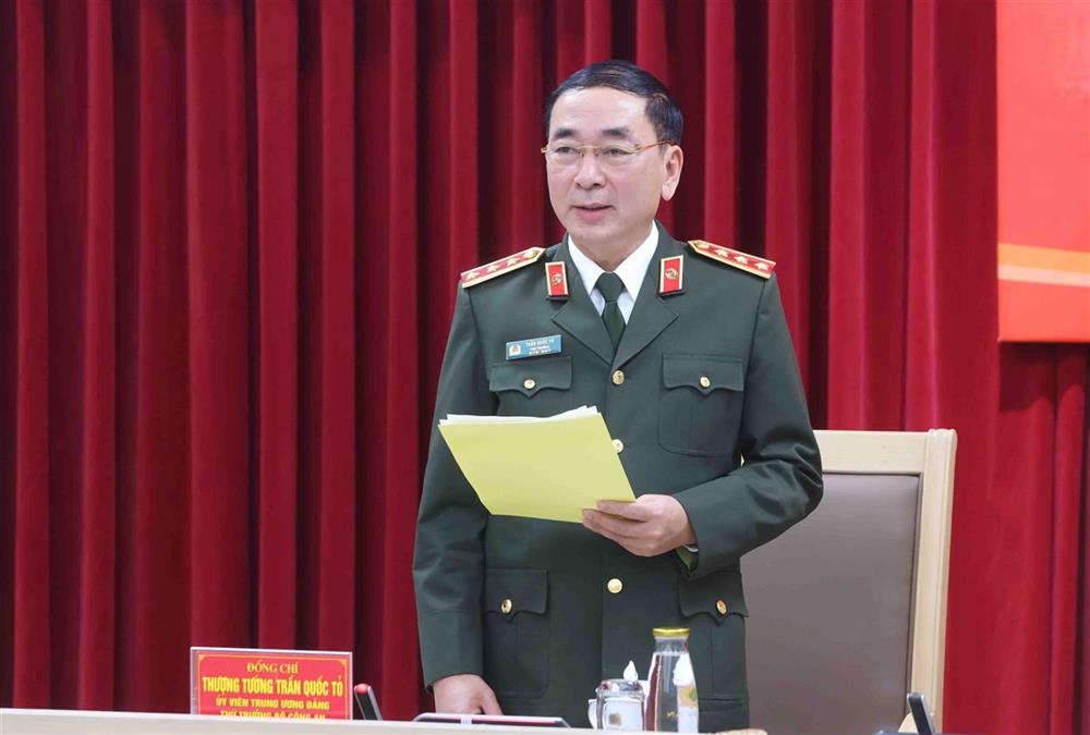 Thượng tướng Trần Quốc Tỏ, Thứ trưởng Bộ C&ocirc;ng an - Ảnh: BCA