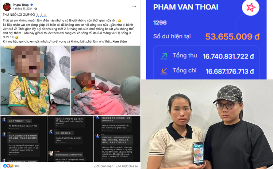 Thời gian qua, vụ việc k&ecirc;u gọi ủng hộ li&ecirc;n quan đến Tiktoker Phạm Thoại g&acirc;y nhiều l&ugrave;m x&ugrave;m - Ảnh: FB