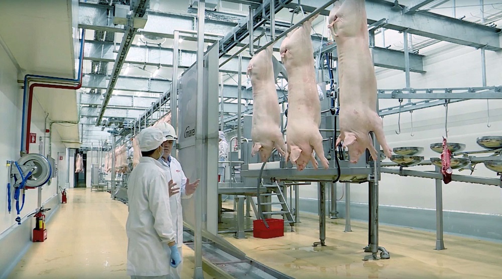 D&acirc;y chuyền sản xuất thịt ủ m&aacute;t MEATDeli do Marel - c&ocirc;ng ty h&agrave;ng đầu thế giới về thiết bị giết mổ, chế biến thịt của H&agrave; Lan cung cấp