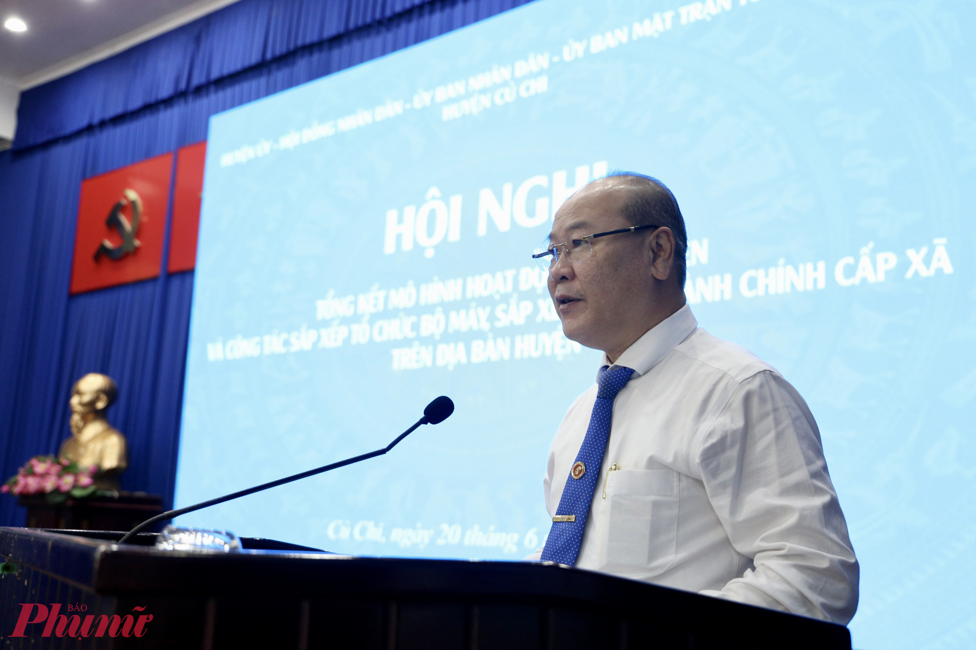 &Ocirc;ng Nguyễn Quyết Thắng - B&iacute; thư Huyện uỷ Củ Chi - Ảnh: Thanh T&acirc;m
