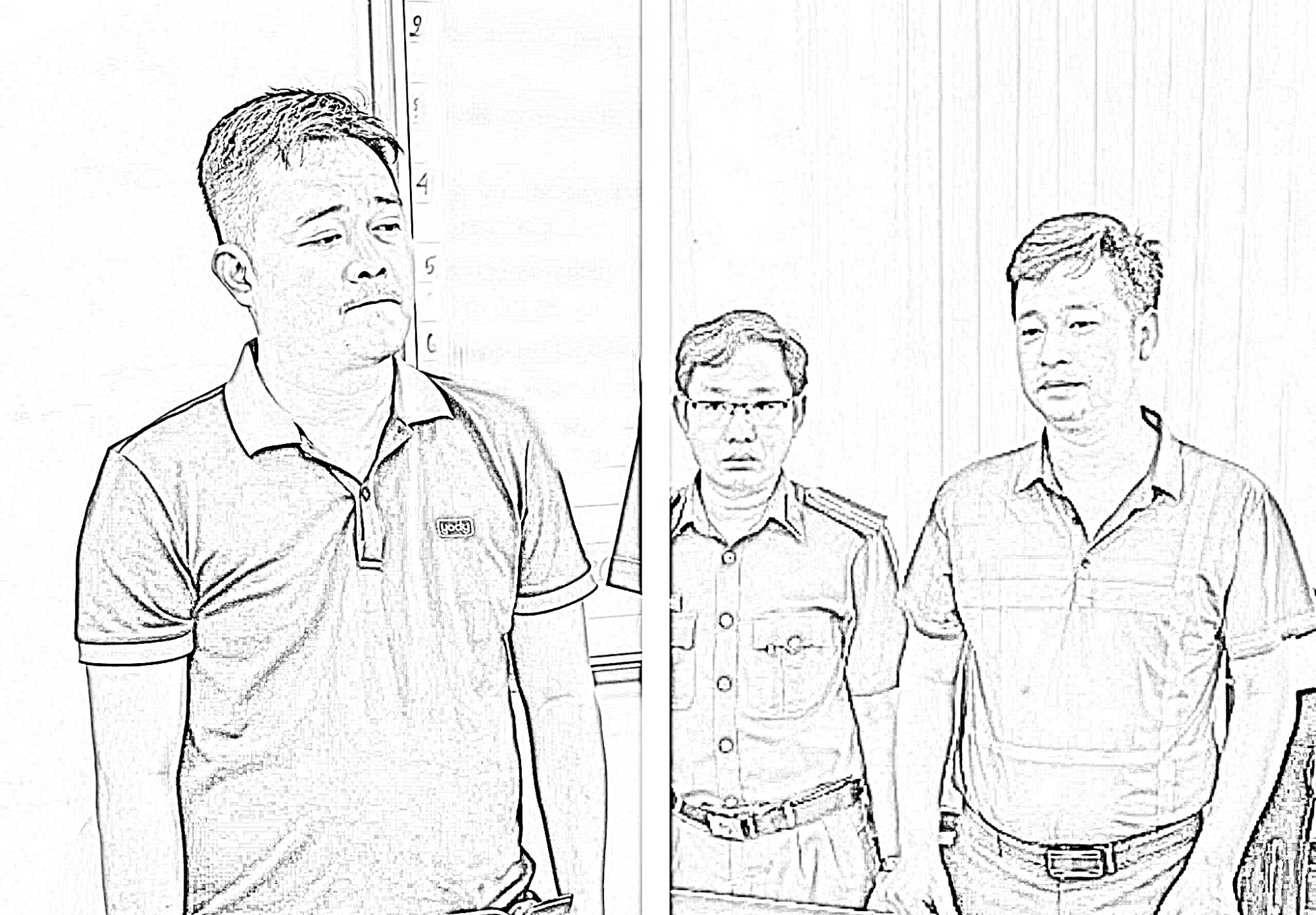 Bị can Đạt v&agrave; B&igrave;nh. Ảnh. CTV.