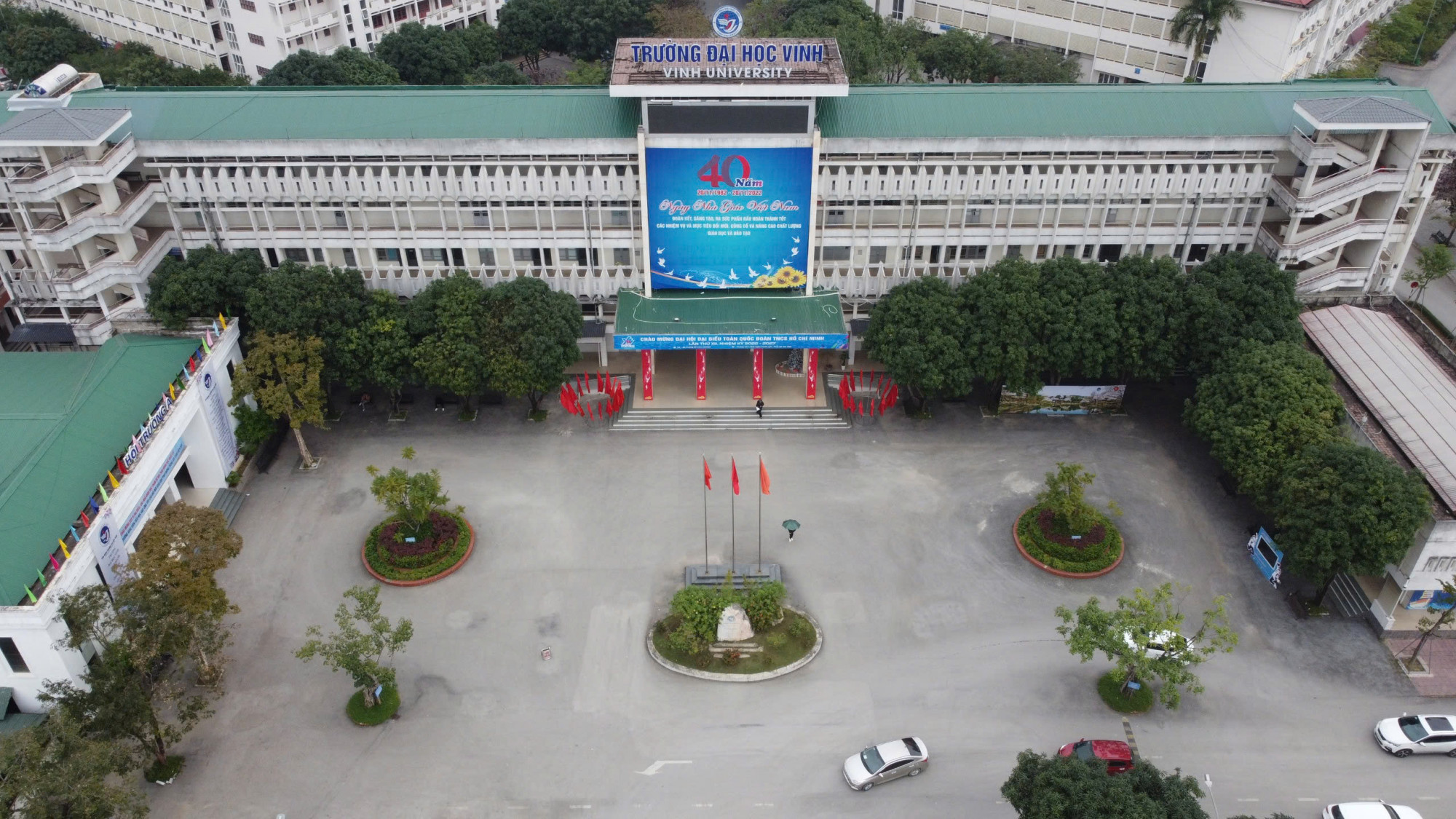 Trường đại học Vinh - nơi xảy ra sự việc - Ảnh: Kh&aacute;nh Trung