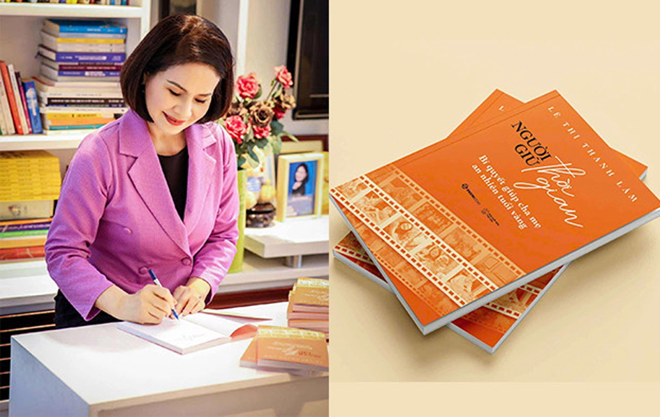 T&aacute;c giả L&ecirc; Thị Thanh L&acirc;m v&agrave; cuốn s&aacute;ch mới nhất - Người giữ thời gian - Ảnh do nh&acirc;n vật cung cấp