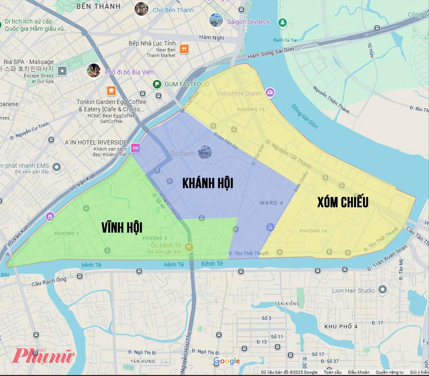 Bản đồ phường Vĩnh Hội, Kh&aacute;nh Hội (ảnh Thư viện ph&aacute;p luật)
