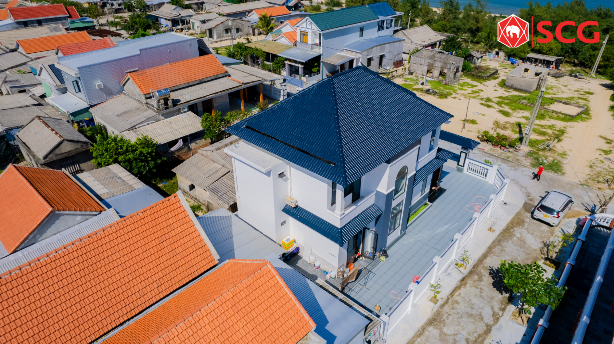 M&aacute;i nh&agrave; sang trọng, ấn tượng c&ugrave;ng ng&oacute;i SCG