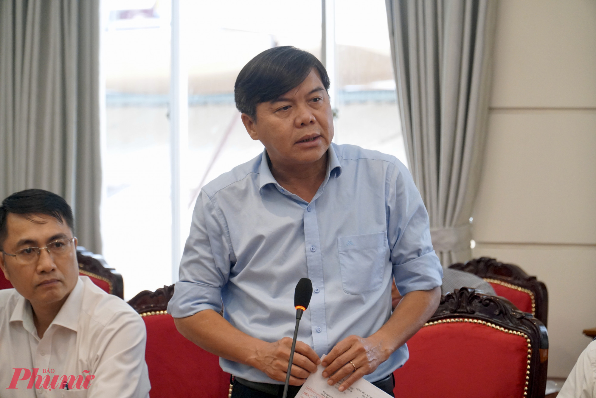 Ph&oacute; Trưởng Ban Tuy&ecirc;n gi&aacute;o TP.HCM, &ocirc;ng Tăng Hữu Phong, nhấn mạnh tầm quan trọng của b&aacute;o ch&iacute; trong tuy&ecirc;n truyền chủ trương lớn của Đảng v&agrave; Nh&agrave; nước - Ảnh: Thanh T&acirc;m