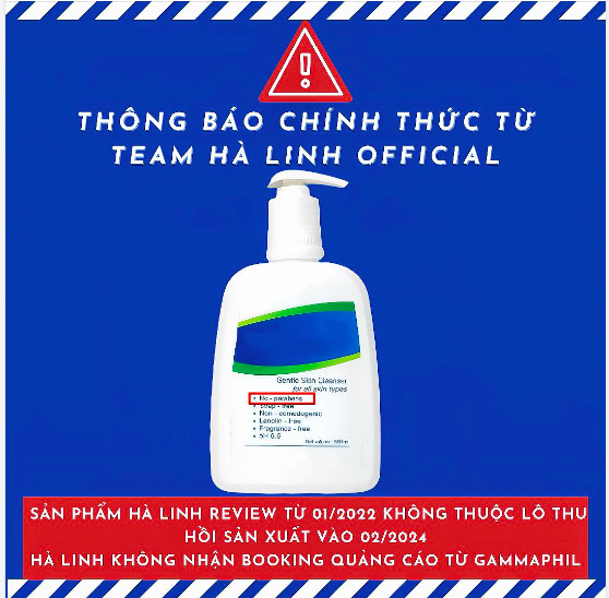 Sửa rửa mặt m&agrave; V&otilde; H&agrave; Linh từng trải nghiệm, review bị 'tu&yacute;t c&ograve;i'. Ảnh: Chụp m&agrave;n h&igrave;nh từ Facebook nh&acirc;n vật.