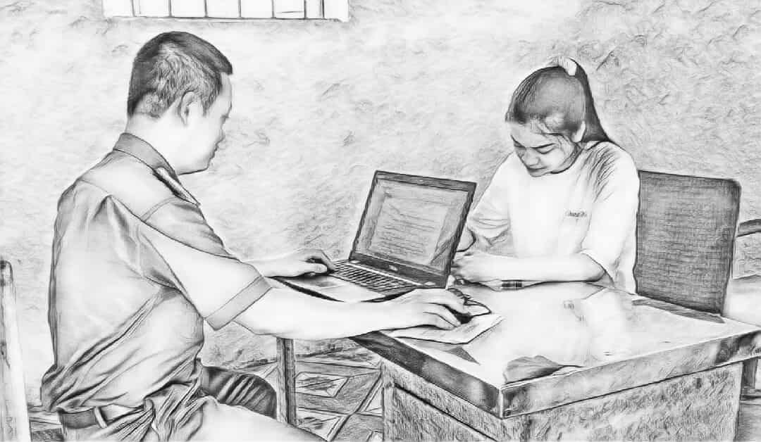 L&ecirc; Thị Nguyệt tại cơ quan c&ocirc;ng an - Ảnh c&ocirc;ng an cung cấp