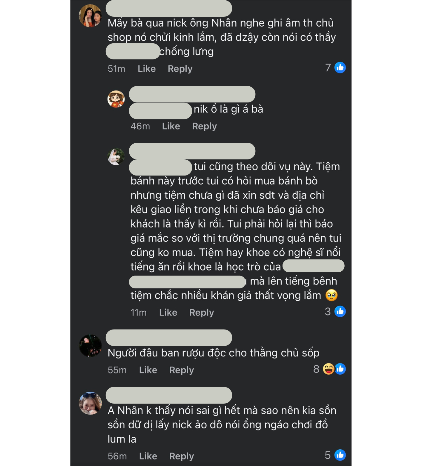 Những b&igrave;nh luận kh&aacute;c của cư d&acirc;n mạng trước sự việc (Ảnh chụp từ nền tảng Facebook)