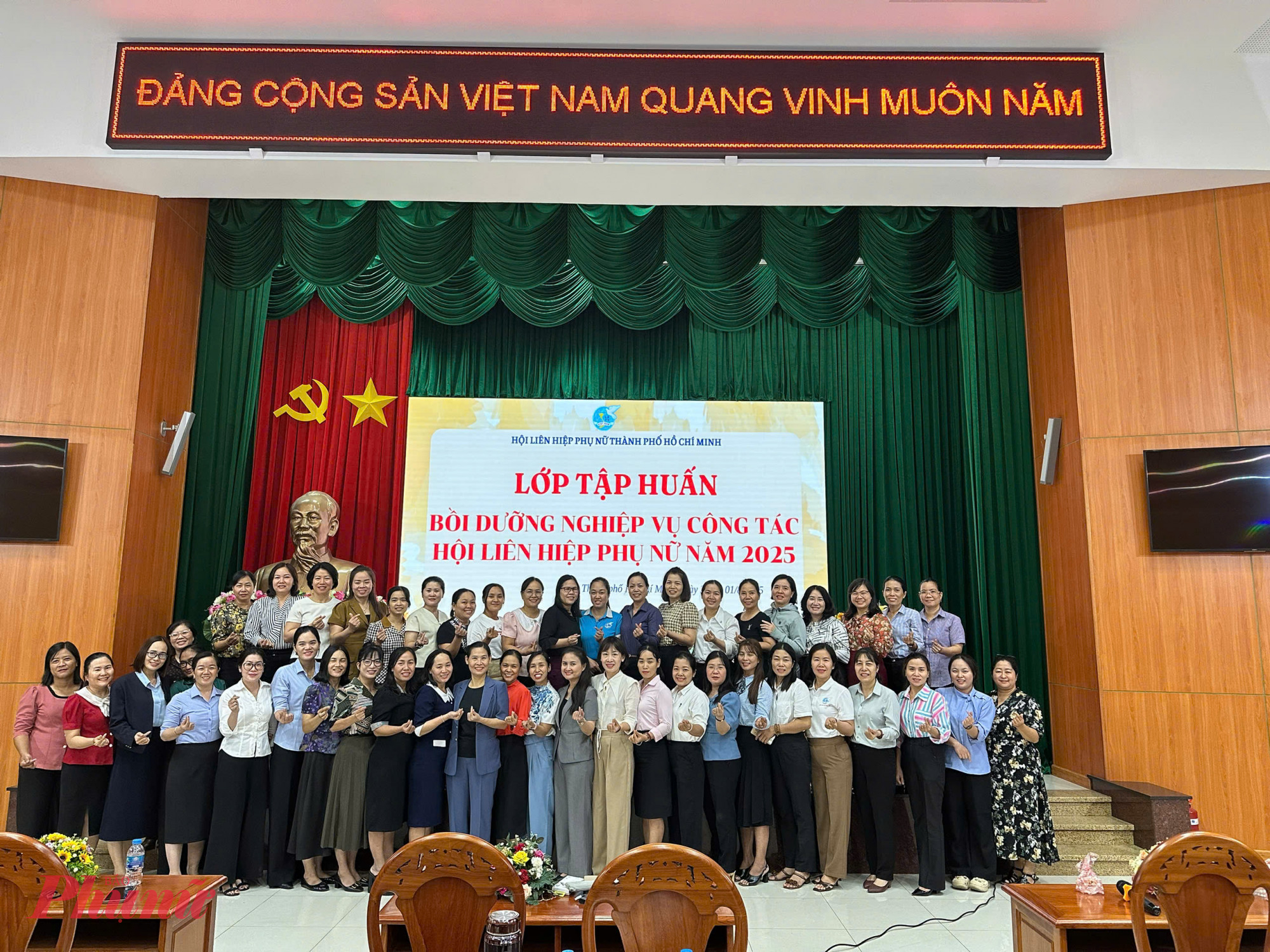 Chủ tịch, Ph&oacute; Chủ tịch Hội LHPN cấp x&atilde;, phường tham gia lớp tập huấn, bồi dưỡng nghiệp vụ c&ocirc;ng t&aacute;c Hội 