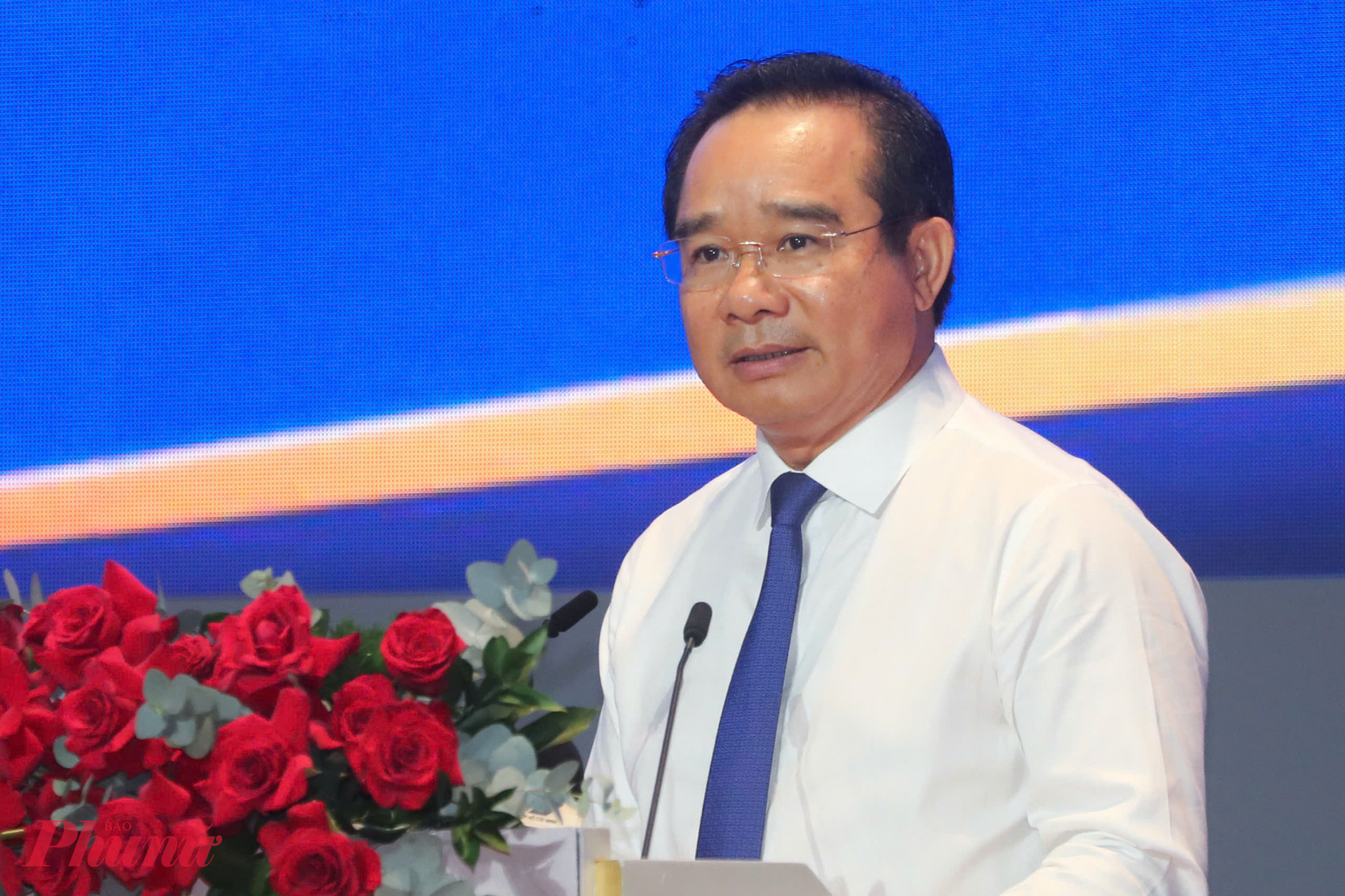 &Ocirc;ng Nguyễn Văn Đươc ph&aacute;t biểu tại hội nghị - Ảnh: Ho&agrave;ng Triều