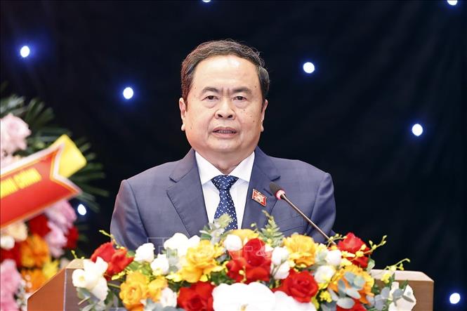 Chủ tịch Quốc hội Trần Thanh Mẫn phát biểu khai mạc và chỉ đạo Diễn đàn - Ảnh: TTXVN