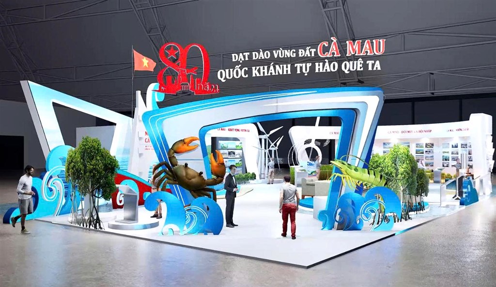 H&igrave;nh thiết kế 3D gian trưng b&agrave;y của tỉnh C&agrave; Mau, tham gia triển l&atilde;m th&agrave;nh tựu kinh tế - x&atilde; hội tại H&agrave; Nội&hellip;