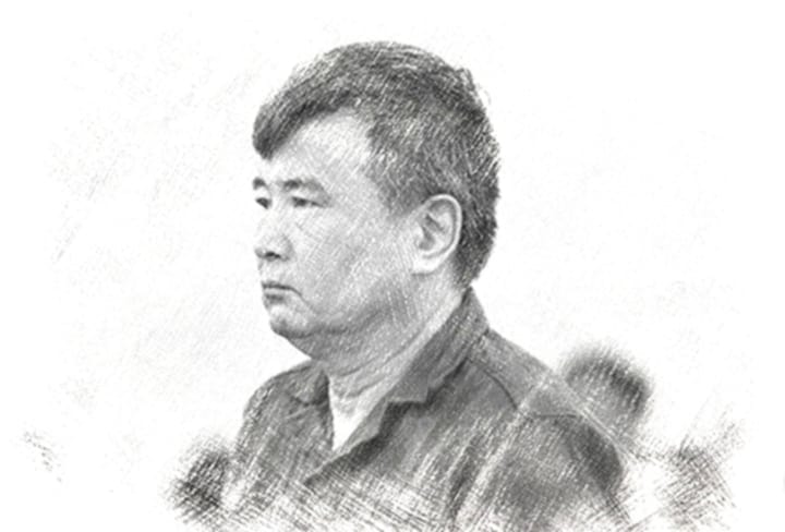 Bị c&aacute;o Nguyễn Lộc An tại t&ograve;a. Ảnh: N.A