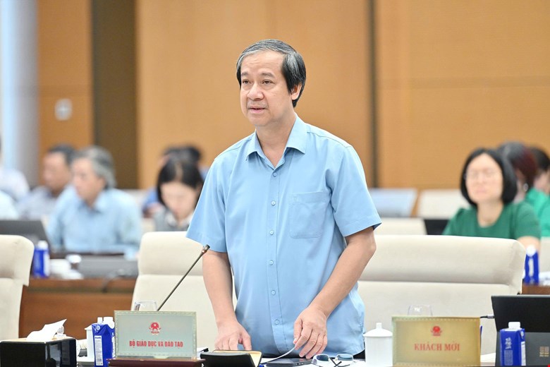 Bộ trưởng Bộ Gi&aacute;o dục v&agrave; Đ&agrave;o tạo Nguyễn Kim Sơn - ảnh: Media Quốc hội