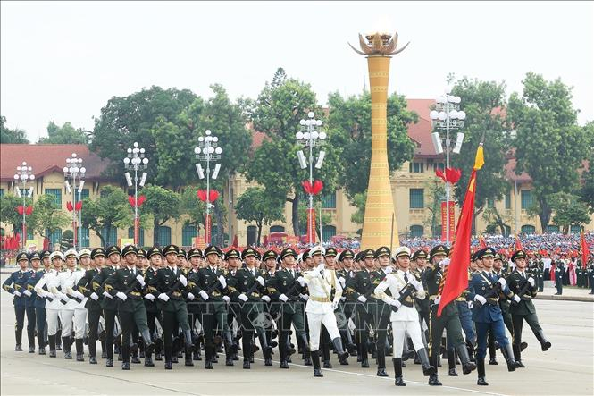 Khối Qu&acirc;n đội Trung Quốc - Ảnh: L&acirc;m Kh&aacute;nh/TTXVN