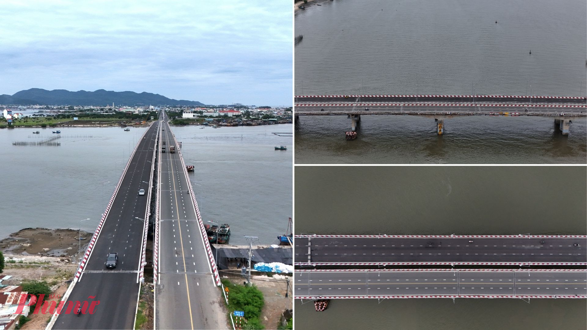 Cầu Cửa Lấp 2 d&agrave;i 721 m, rộng 12,5 m đ&atilde; ho&agrave;n thiện.