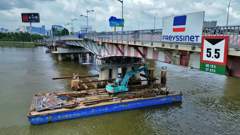 cầu B&igrave;nh Triệu 1 phải được n&acirc;ng cao hơn 1 m để đảm bảo an to&agrave;n giao th&ocirc;ng đường thủy.