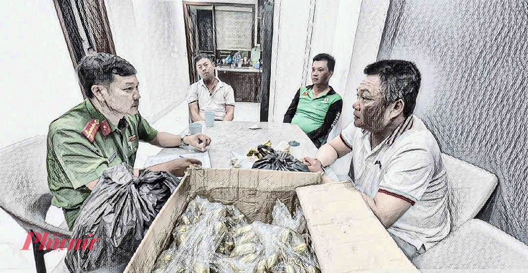 Cơ quan C&ocirc;ng an lấy lời khai c&aacute;c đối tượng