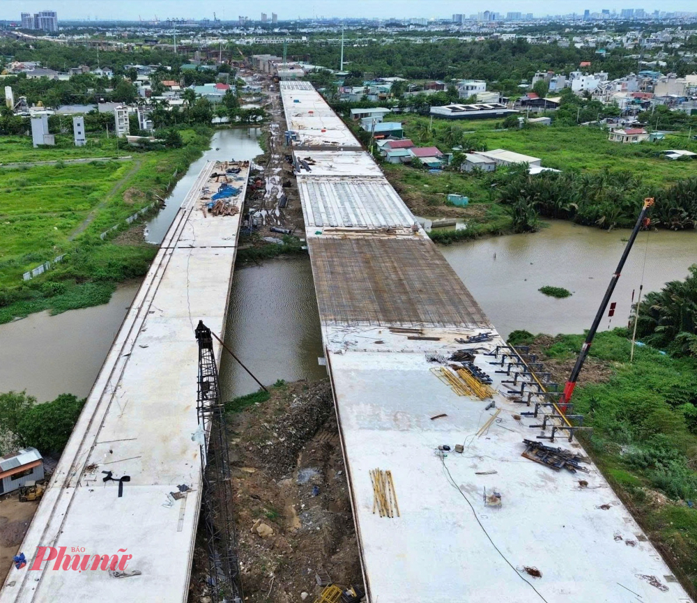 Đoạn cầu cạn của V&agrave;nh đai 3 TPHCM sẽ th&ocirc;ng xe v&agrave;o cuối năm nay.