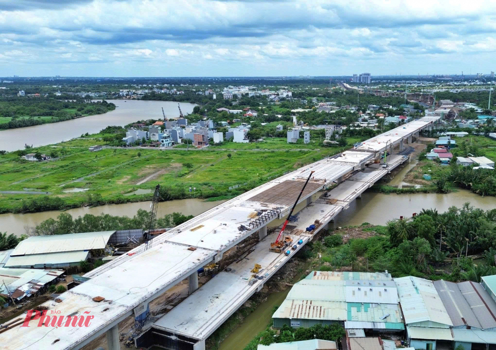 Đoạn cầu cạn duy nhất của V&agrave;nh đai 3 TPHCM 