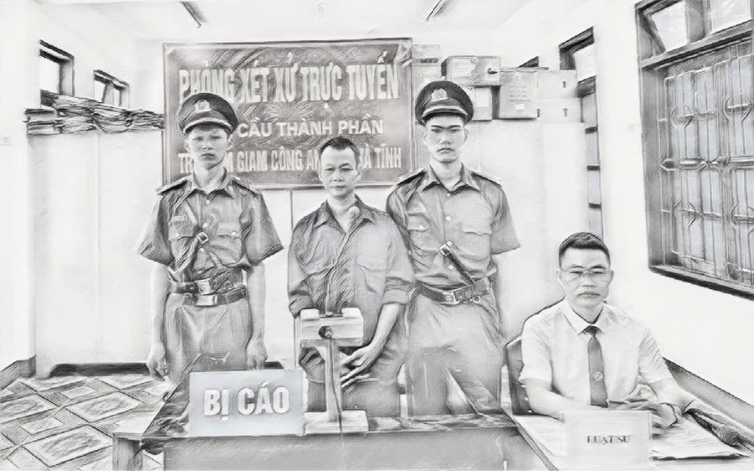 Bị c&aacute;o Trần Văn Huy tại phi&ecirc;n t&ograve;a - Ảnh: Kh&aacute;nh Trung