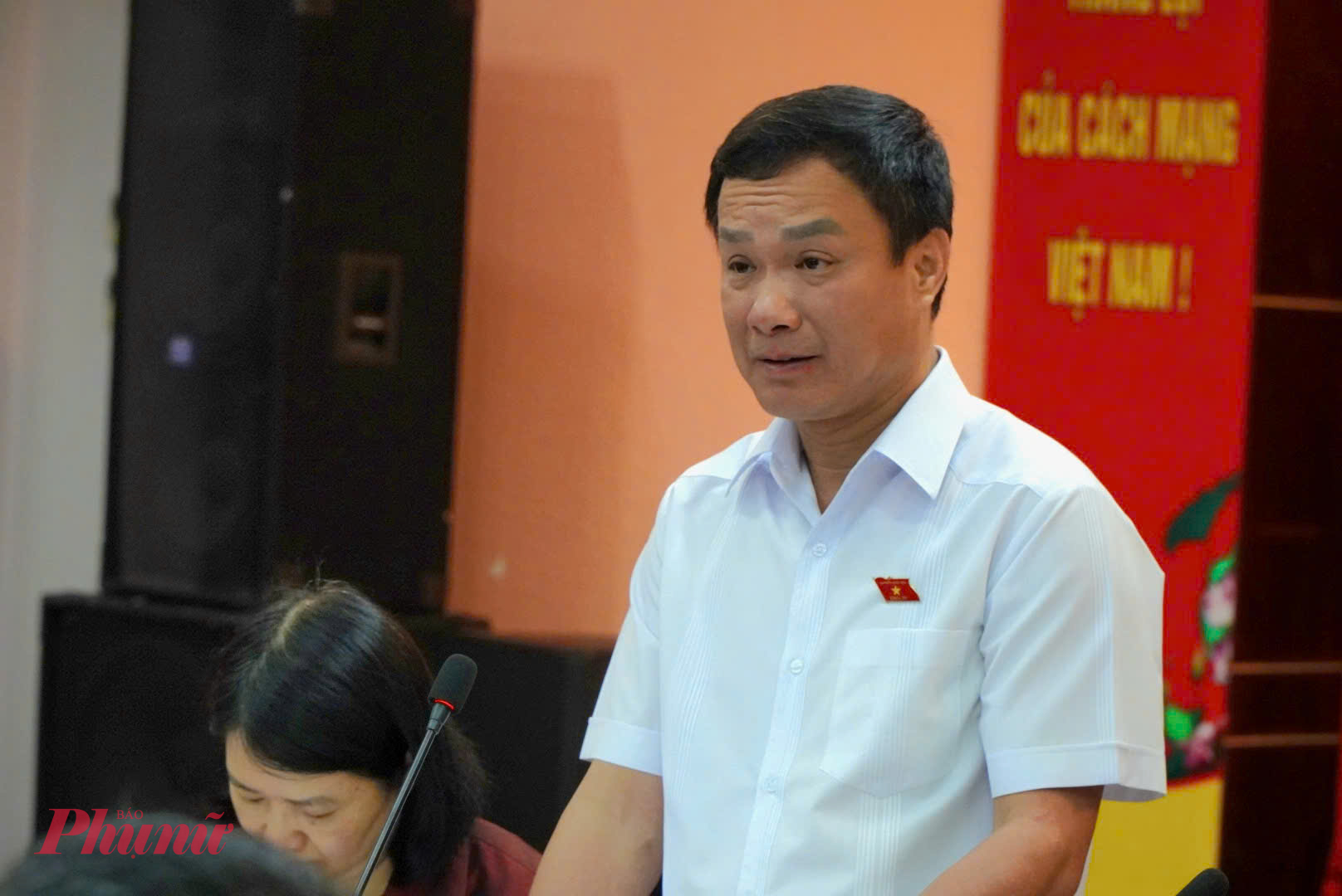 &Ocirc;ng Triệu Thế H&ugrave;ng - Ph&oacute; Chủ nhiệm Uỷ ban Văn ho&aacute; - X&atilde; hội của Quốc hội ph&aacute;t biểu tại buổi tọa đ&agrave;m - Ảnh: Thanh T&acirc;m